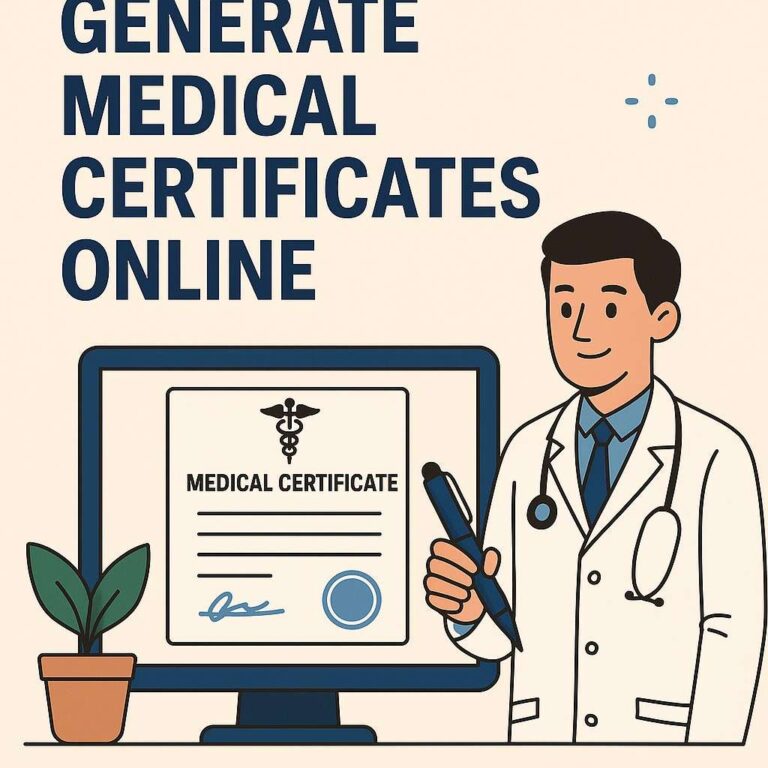 Medical certificate generator