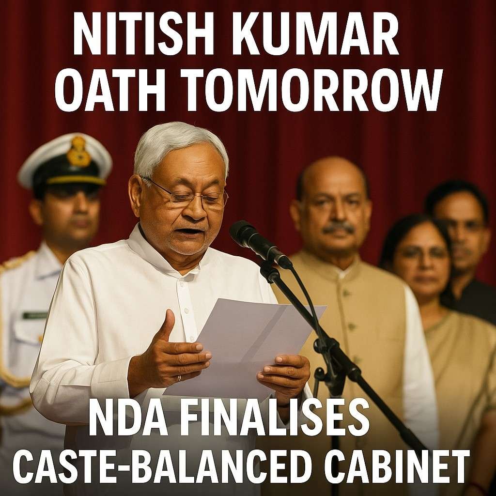 Nitish Kumar Oath Tomorrow